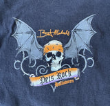 Bret Michaels Men's Rock'n' Halloween Black Short Sleeve Shirt Size Medium