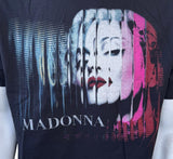 Anvil Men's Madonna The MDNA Tour Black Short Sleeve Shirt Size Large