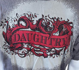 Gildan Men's Daughtry American Tour 2008 Gray Short Sleeve Shirt Size Large