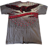 Gildan Men's Daughtry American Tour 2008 Gray Short Sleeve Shirt Size Large
