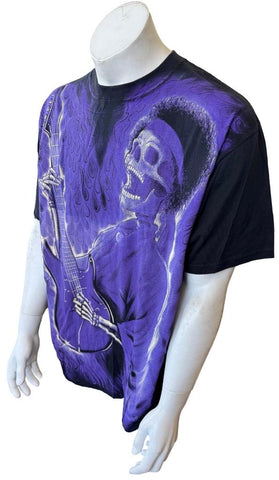 Anvil Men's Heart Human 2008 Tour Black Short Sleeve Shirt Size X-Large