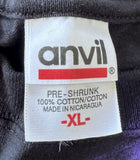 Anvil Men's Heart Human 2008 Tour Black Short Sleeve Shirt Size X-Large