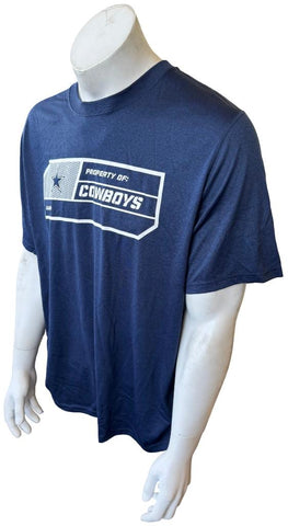 Nike Dri-Fit Men's Property Of Dallas Cowboys Navy Short Sleeve Shirt