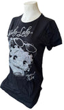 Universal Orlando Women's Betty Boop Shady Lady Graphic Black Shirt Size Large