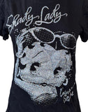 Universal Orlando Women's Betty Boop Shady Lady Graphic Black Shirt Size Large