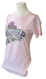 Tultex Women's Neil Diamond Home Before Dark 2008 Tour Pink Shirt Size Large