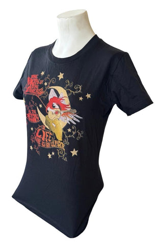 LIFE Women's Love Is For Everyone The Harmony Of The Universe Black Shirt Size M