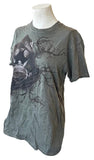 WWE Top Rope Women's Randy Orton RKO Gas Mask Graphic Short Sleeve Shirt Size S