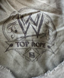 WWE Top Rope Women's Randy Orton RKO Gas Mask Graphic Short Sleeve Shirt Size S