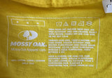 Mossy Oak Women's Established 1986 Deer Graphic Yellow Short Sleeve Shirt Size M