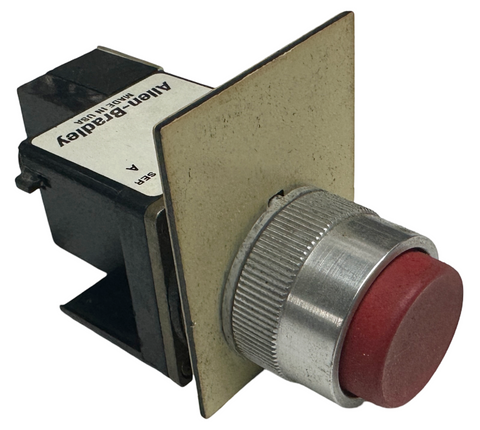 Allen-Bradley 800MR-B6 Pushbutton Momentary Series A Red Cap Extended Head