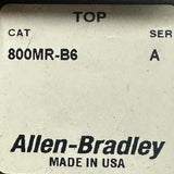 Allen-Bradley 800MR-B6 Pushbutton Momentary Series A Red Cap Extended Head