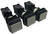 Lot of (3) Telemecanique DV11 Pushbutton Switch Black 120-415V AC