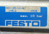 Festo ADV-25-10-A Double-Acting Pneumatic Cylinder 25mm Bore 10mm Stroke 14912