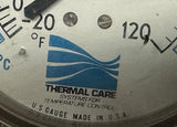 U.S. Gauge Temperature Gauge -20°F to 120°F Range w/ Thermometer