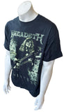 Gildan Men's Megadeth Dave Mustaine Thirteen Black Short Sleeve Shirt Size Large