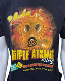 Anvil Men's Quaker Steak & Lube The Lube Triple Atomic Wings Black Shirt Size M