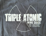 Anvil Men's Quaker Steak & Lube The Lube Triple Atomic Wings Black Shirt Size M