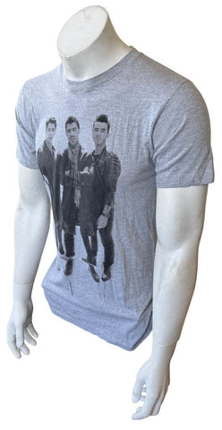 Tultex Men's Jonas Brothers JB Graphic Gray Short Sleeve Shirt Size Small
