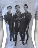 Tultex Men's Jonas Brothers JB Graphic Gray Short Sleeve Shirt Size Small
