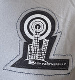 Anvil Women's Easy Partners LLC Graphic Gray Short Sleeve Shirt Size Medium