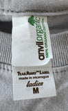 Anvil Women's Easy Partners LLC Graphic Gray Short Sleeve Shirt Size Medium
