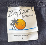 Bay Island Women's Prince Welcome 2 Canada Black Short Sleeve Shirt Size Large
