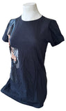 Bay Island Women's Prince Welcome 2 Canada Black Short Sleeve Shirt Size Large