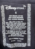 Disney Women's Minnie Mouse Bow Graphic Black Short Sleeve Shirt Size Small
