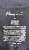 Disney Women's Mickey Mouse Flower Silhouette Graphic Black Shirt Size Medium