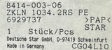 Star ZKLN1034-2RS-PE Axial Angular Contact Ball Bearing 10x34x20 mm 8414-003-06