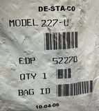 DE-STA-CO 227-U Horizontal Hold-Down Toggle Clamp 500 lb Capacity Red 52270