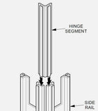 Cubicle Panel Hinge Connector Insert Fits Haworth Unigroup Too (HWP054.02 Style)