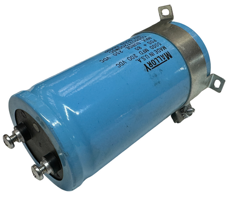 Mallory CGS502T200W5C Electrolytic Capacitor 5000uF 200V-10+50% w/ Clamp