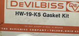Lot of (3) 3 Pack Devilbiss HW-19-K5 Gasket Kit For KB, 520, 521 Spray Gun Cups