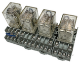 Lot of (4) Potter & Brumfield KHU-17D16-24 General Purpose Relay 24VDC w/ Base