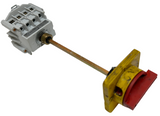 ABB OETL-NF30-4 Disconnect Switch 3-Phase 40A 600V AC w/ Shaft & Rotary Handle