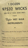 Taylor 97S32 Wet Bulb Wicks 12 Pack For 3/4" Diameter Bulbs