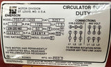 Emerson P55TJP-1299 Circulator Pump Motor 1/2 HP 1725 RPM 3-Ph 208-230/460V 3257