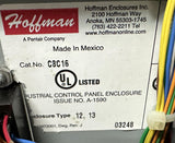 Hoffman C8C16 Control Panel Enclosure w/ Pushbuttons, Joystick, Relays, Switches