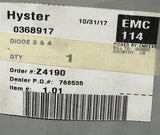 Hyster 0368917 Rectifier Assembly Diode 3 & 4 Forklift Part