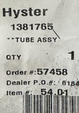 Hyster 1381765 Hydraulic Line Tube Assembly For Forklifts