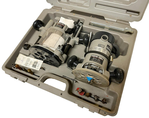 Porter Cable 6902 Router Kit w/ 1001 Fixed Base 6931 Plunge Base & Case