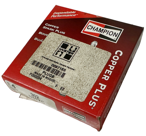 Pack of (4) Champion 302 N11YC Spark Plug Hyster 0097163 For Forklifts