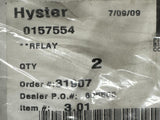Pack of (2) Hyster 0157554 Horn Relay 12V For Forklifts
