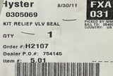Hyster 0305069 Relief Valve Seal Kit For Forklifts