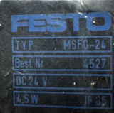 Festo MSFG-24 Solenoid Coil 24VDC 4.5W 4527