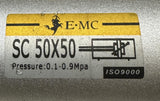 EMC SC50X50 Pneumatic Air Cylinder 50mm Bore 50mm Stroke 0.1-0.9MPA SC 50X50