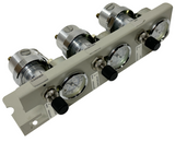 HP 19246-60540 Gas Pressure Control Assembly w/ 3 Regulators & 3 Gauges