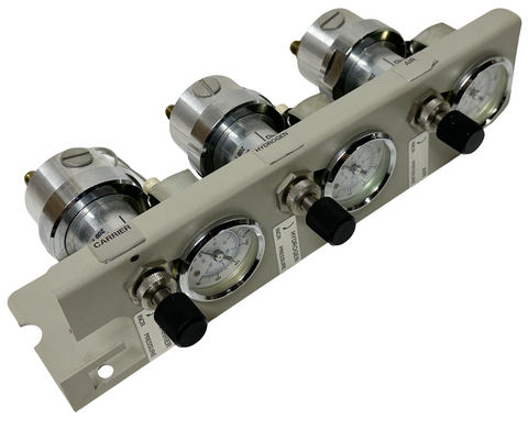 HP 19246-60540 Gas Pressure Control Assembly w/ 3 Regulators & 3 Gauges